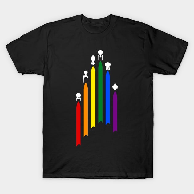 Star Trek Gay Pride T-Shirt by crouteru